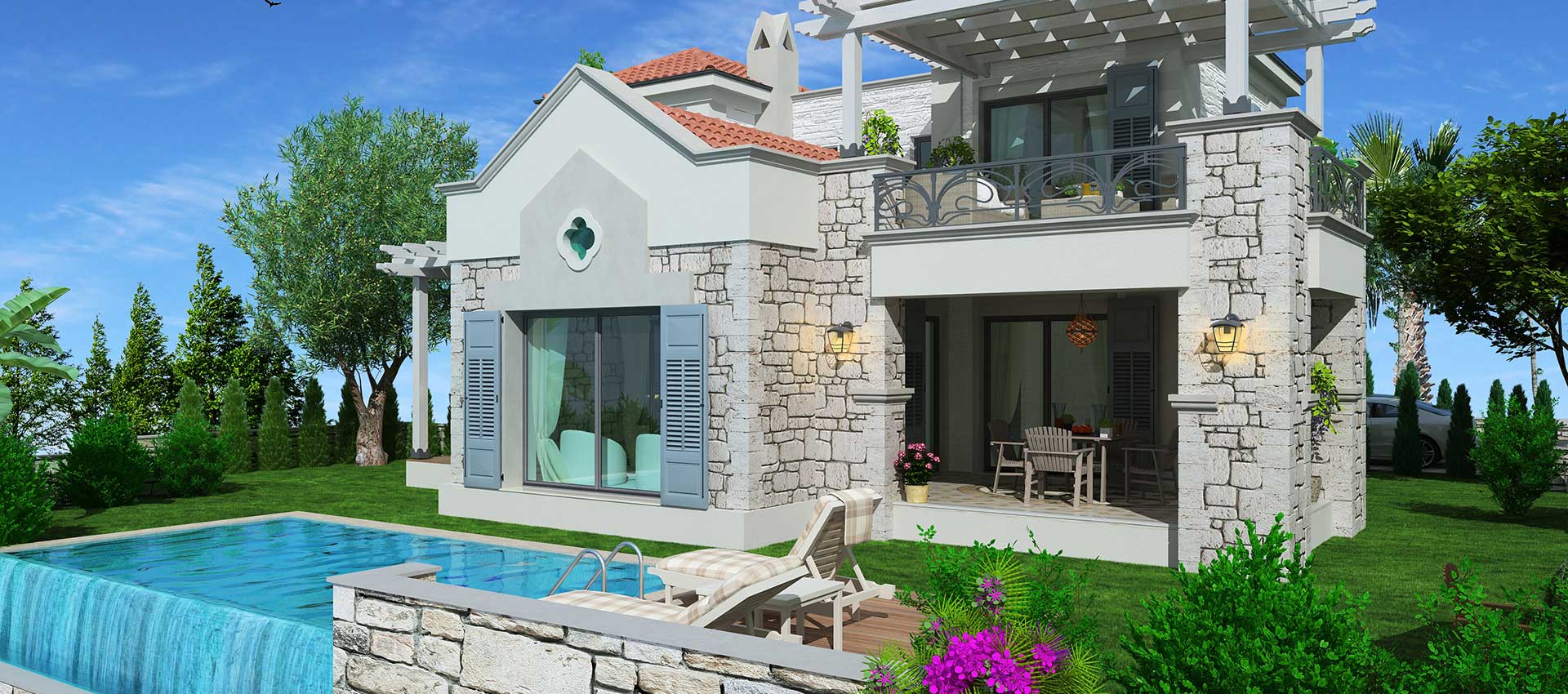 Begonvil Konaklari (A Tipi) ön cephe görseli